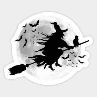 Witch, Halloween design Sticker